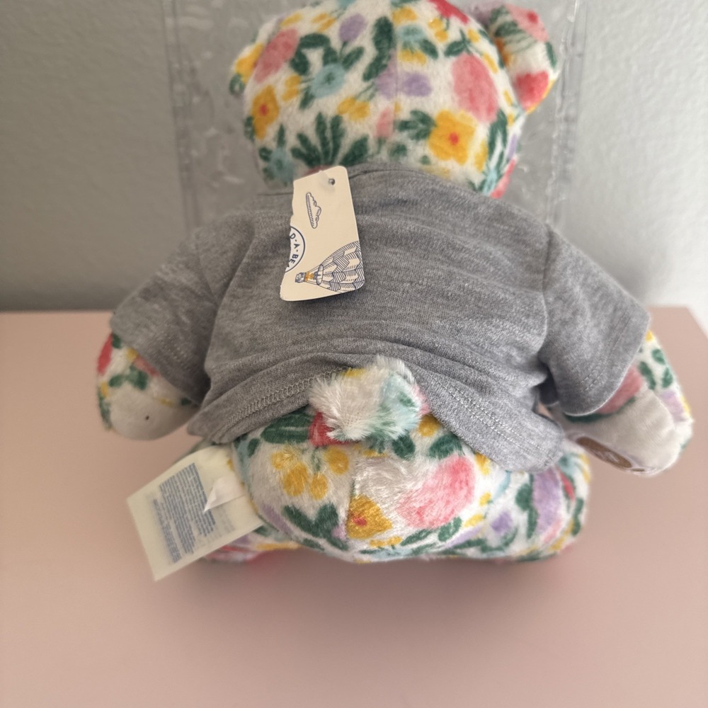 Oh So Lovely Build A Bear Heart Box HB Floral Teddy Bear 10" Sending Hugs - Picture 5 of 7